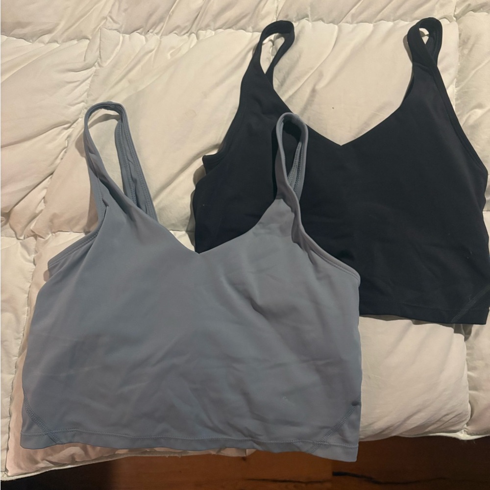 Set of Two Black and Gray Tank Tops